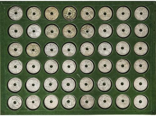 LOTES y COLECCIONES. Lote 1425 monedas. II REPÚBLICA, ESTADO