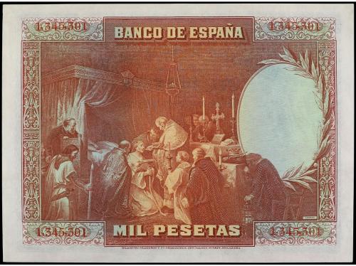 GUERRA CIVIL, ZONA REPUBLICANA. 1.000 Pesetas. 15 Agosto 192