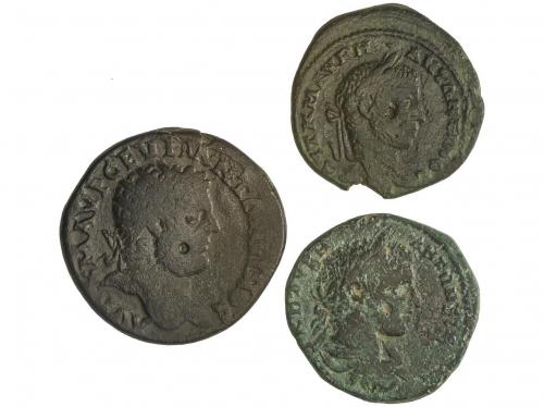 IMPERIO ROMANO. Lote 6 monedas AE 24 a 30. CARACALLA. AE. To