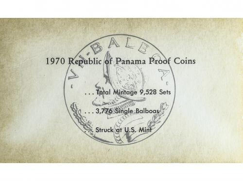 PANAMÁ. Set 6 monedas 1 Centésimo a 1 Balboa. 1970. AR, CuNi