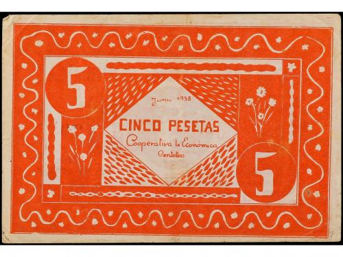 FICHAS COOPERATIVAS Y PROPAGANDA. 5 Pesetas. Junio 1958. COO