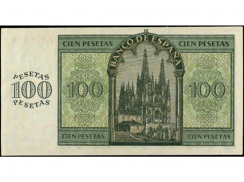 ESTADO ESPAÑOL. 100 Pesetas. 21 Noviembre 1936. Catedral de 