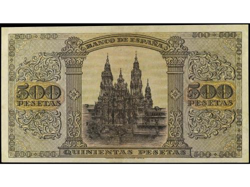 ESTADO ESPAÑOL. 500 Pesetas. 20 Mayo 1938. Catedral de Santi