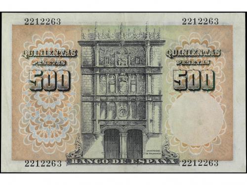 ESTADO ESPAÑOL. 500 Pesetas. 19 Febrero 1946. Francisco de V