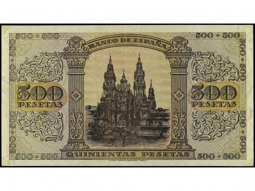 ESTADO ESPAÑOL. 500 Pesetas. 20 Mayo 1938. Catedral de Santi