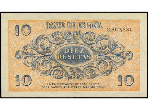 ESTADO ESPAÑOL. 10 Pesetas. 21 Noviembre 1936. Ed-418. MBC+.