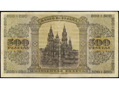 ESTADO ESPAÑOL. 500 Pesetas. 20 Mayo 1938. Catedral de Santi