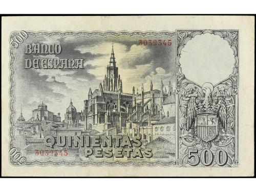 ESTADO ESPAÑOL. 500 Pesetas. 21 Octubre 1940. Entierro del C