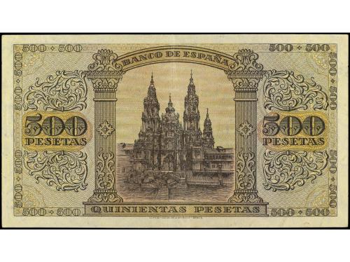 ESTADO ESPAÑOL. 500 Pesetas. 20 Mayo 1938. Catedral de Santi