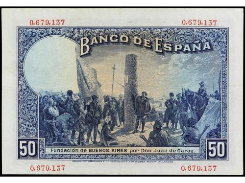 ESTADO ESPAÑOL. 50 Pesetas. 17 Mayo 1927. Alfonso XIII. Con 