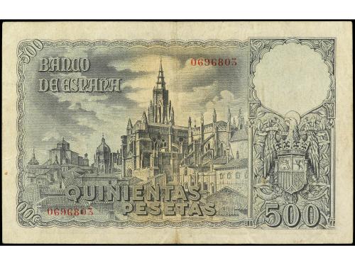 ESTADO ESPAÑOL. 500 Pesetas. 21 Octubre 1940. Entierro del C