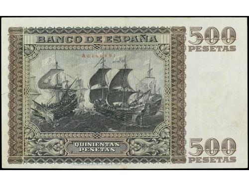 ESTADO ESPAÑOL. 500 Pesetas. 9 Enero 1940. Juan de Austria. 