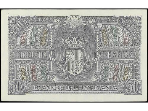 ESTADO ESPAÑOL. 50 Pesetas. 9 Enero 1940. Menéndez Pelayo. S