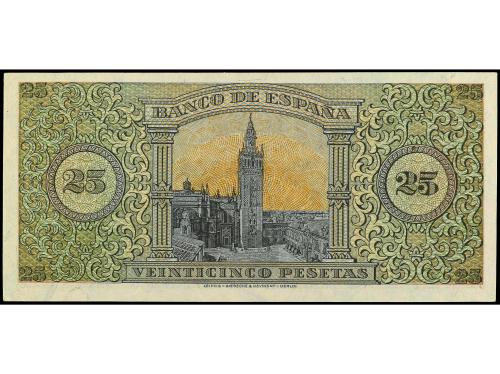 ESTADO ESPAÑOL. 25 Pesetas. 20 Mayo 1938. Giralda de Sevilla