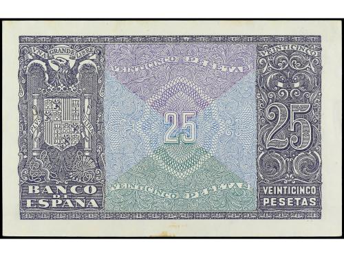 ESTADO ESPAÑOL. 25 Pesetas. 9 Enero 1940. Herrera. Serie B. 