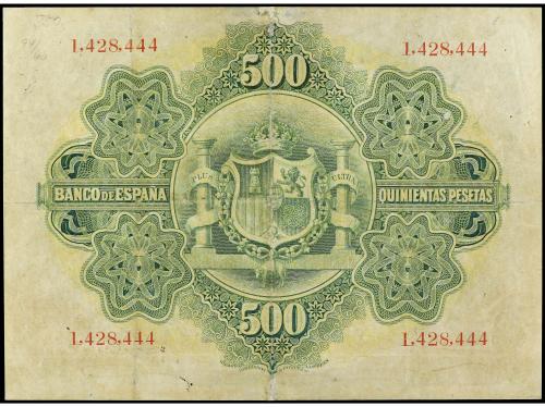 BANCO DE ESPAÑA. 500 Pesetas. 28 Enero 1907. (Reparaciones, 