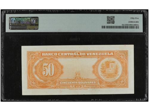 BILLETES EXTRANJEROS. 50 Bolívares. 11 Marzo 1960. VENEZUELA