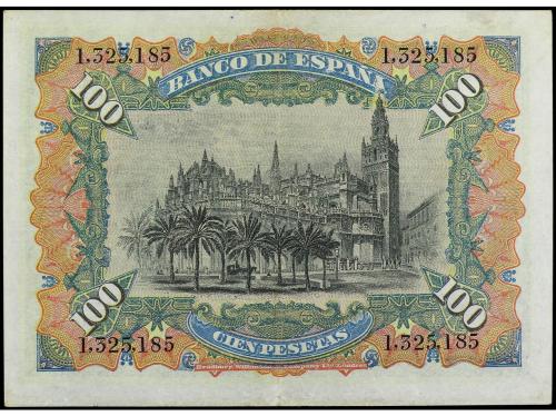 BANCO DE ESPAÑA. 100 Pesetas. 15 Julio 1907. Catedral de Sev