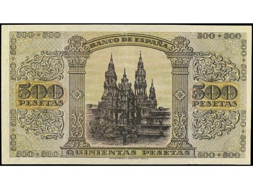 ESTADO ESPAÑOL. 500 Pesetas. 20 Mayo 1938. Catedral de Santi