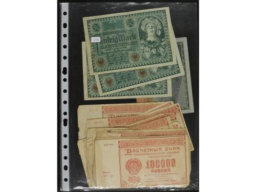 BILLETES EXTRANJEROS. Lote 44 billetes. 1ª mitad Siglo XX. A