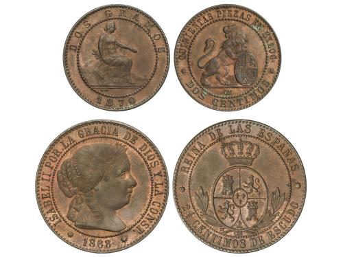 LOTES y COLECCIONES. Lote 2 monedas 2 1/2 Céntimos de Escudo