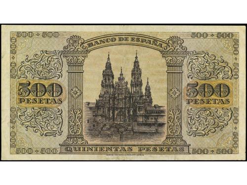 ESTADO ESPAÑOL. 500 Pesetas. 20 Mayo 1938. Catedral de Santi