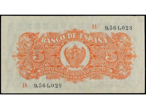 ESTADO ESPAÑOL. 5 Pesetas. 18 Julio 1937. Portabella. Serie 