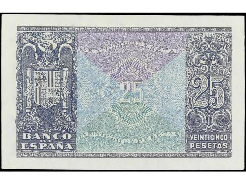 ESTADO ESPAÑOL. 25 Pesetas. 9 Enero 1940. Herrera. Serie B. 