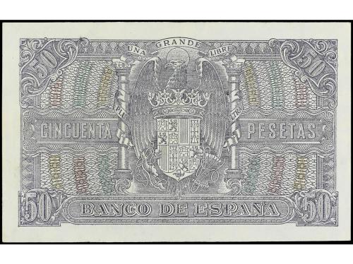 ESTADO ESPAÑOL. 50 Pesetas. 9 Enero 1940. Menéndez Pelayo. S