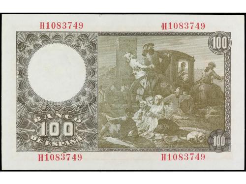 ESTADO ESPAÑOL. 100 Pesetas. 2 Mayo 1948. Bayeu. Serie H. Ed