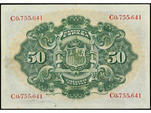 BANCO DE ESPAÑA. 50 Pesetas. 24 Septiembre 1906. (Manchitas