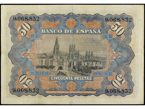 BANCO DE ESPAÑA. 50 Pesetas. 15 Julio 1907. Ed-319. MBC+. 