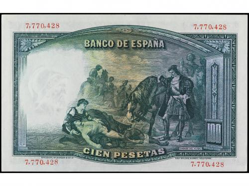 GUERRA CIVIL, ZONA REPUBLICANA. 100 Pesetas. 25 Abril 1931.