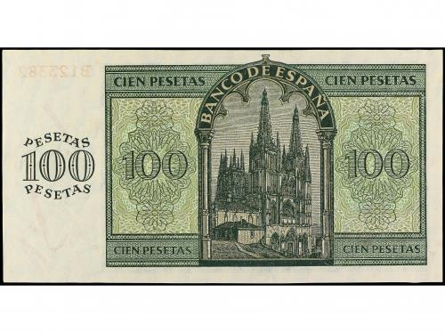 ESTADO ESPAÑOL. 100 Pesetas. 21 Noviembre 1936. Catedral de 