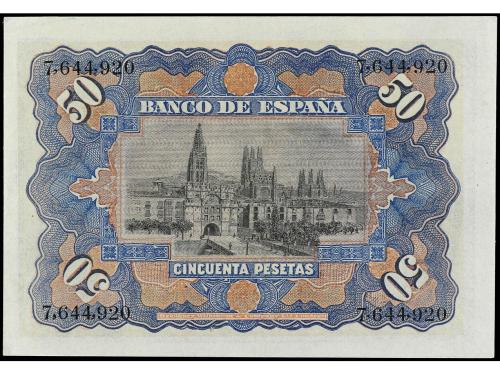 BANCO DE ESPAÑA. 50 Pesetas. 15 Julio 1907. Catedral de Burg