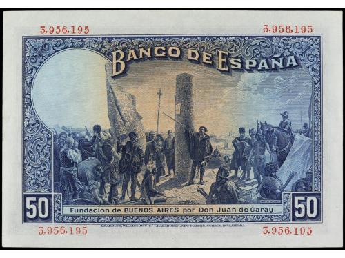 BANCO DE ESPAÑA. 50 Pesetas. 17 Mayo 1927. Alfonso XIII. (Ar