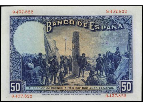 BANCO DE ESPAÑA. 50 Pesetas. 17 Mayo 1927. Alfonso XIII. Con