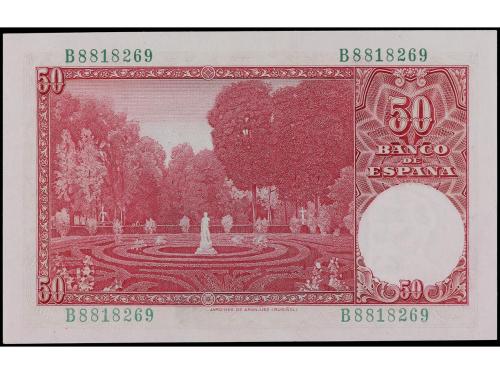 ESTADO ESPAÑOL. 50 Pesetas. 31 Diciembe 1951. Rusiñol. Serie