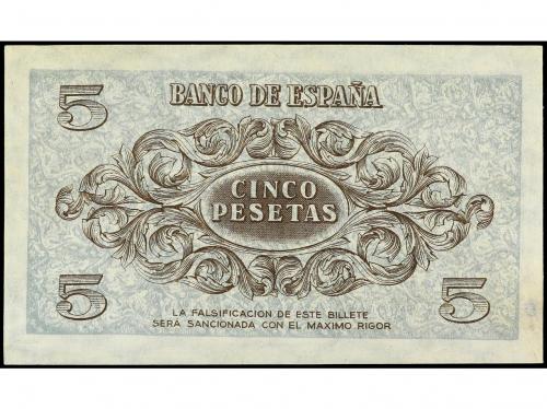 ESTADO ESPAÑOL. 5 Pesetas. 21 Noviembre 1936. Sin numeración