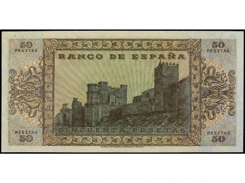 ESTADO ESPAÑOL. 50 Pesetas. 22 Mayo 1938. Castillo de Olite.