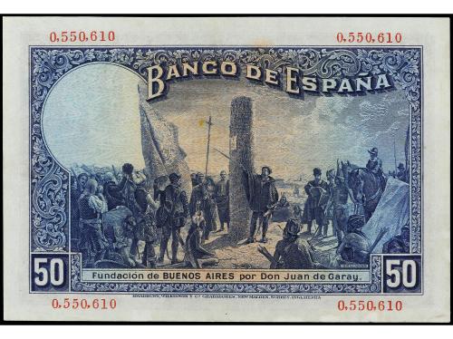 BANCO DE ESPAÑA. 50 Pesetas. 17 Mayo 1927. Alfonso XIII. Con