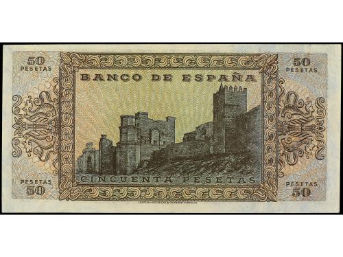 ESTADO ESPAÑOL. 50 Pesetas. 22 Mayo 1938. Castillo de Olite.