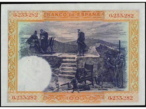 BANCO DE ESPAÑA. 100 Pesetas. 1 Julio 1925. Felipe II. Sin S