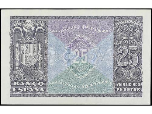 ESTADO ESPAÑOL. 25 Pesetas. 9 Enero 1940. Herrera. Serie E. 