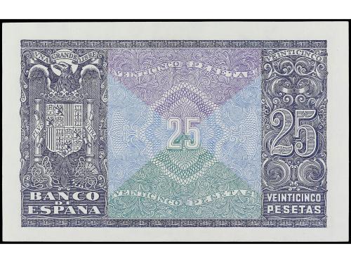 ESTADO ESPAÑOL. 25 Pesetas. 9 Enero 1940. Herrera. Serie E. 