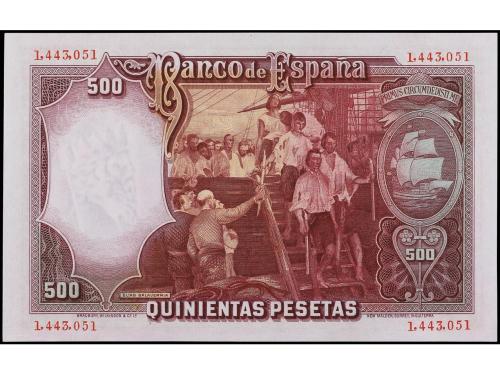 GUERRA CIVIL, ZONA REPUBLICANA. 500 Pesetas. 25 Abril 1931. 