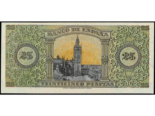 ESTADO ESPAÑOL. 25 Pesetas. 20 Mayo 1938. Giralda de Sevilla