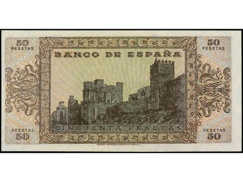 ESTADO ESPAÑOL. 50 Pesetas. 20 Mayo 1938. Castillo de Olite.