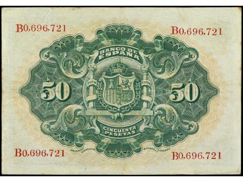 BANCO DE ESPAÑA. 50 Pesetas. 24 septiembre 1906. Serie B. (