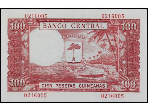 BILLETES EXTRANJEROS. 100 Pesetas Guineanas. 12 Octubre 1969